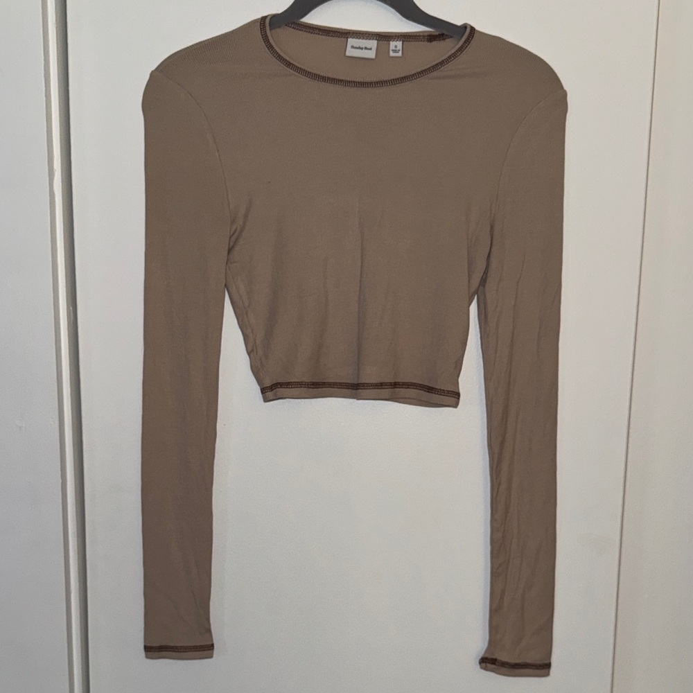 Sunday Best Long Sleeve Crop Top